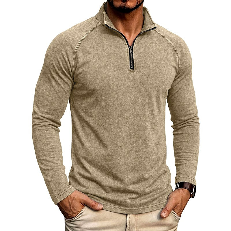 Joseph - Men's Stand Collar Zip Neck Sweatshirt 3
