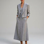 Julie - Women's Shawl Collar Blazer and Dress Set 5