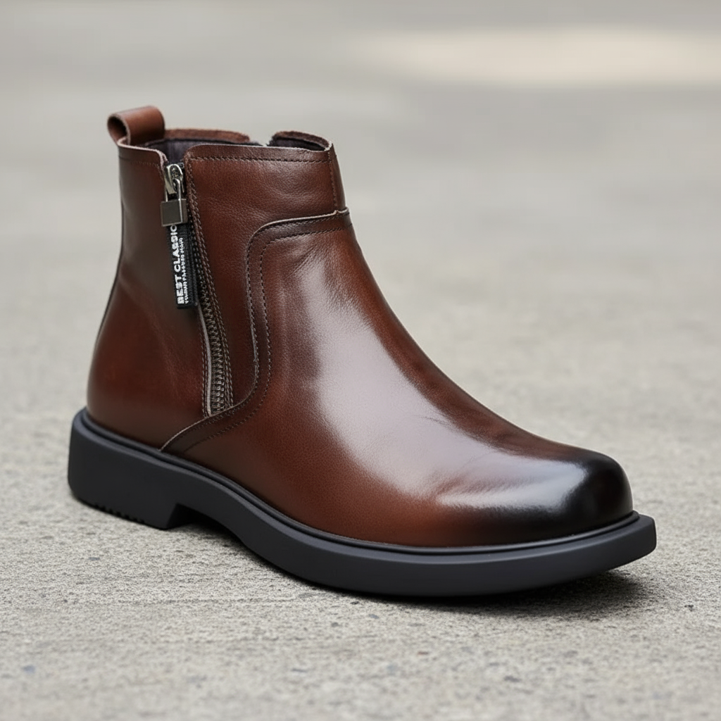 Justine - Men's Side-Zip Chelsea Boots