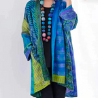 Kaida - Women's Patchwork Patterned Cardigan