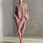 Kate - Women's Fuzzy Oversized Long Sleeve Sweater Dress 3