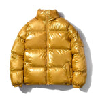 Landon - Men’s Glossy Stand Collar Puffer Jacket  2