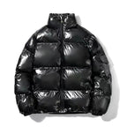 Landon - Men’s Glossy Stand Collar Puffer Jacket  5
