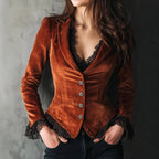 Laurel - Women's Velvet Slim Fit Blazer 1