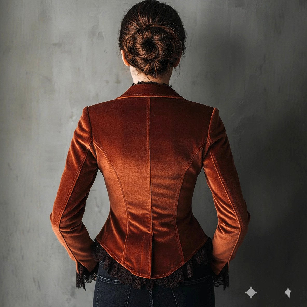 Laurel - Women's Velvet Slim Fit Blazer 2