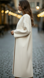 Lenore - Women's Button-Front Longline Coat