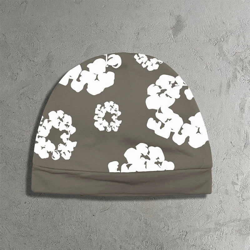 Lenox - Unisex Popcorn-Print Double-Layer Pullover Beanie