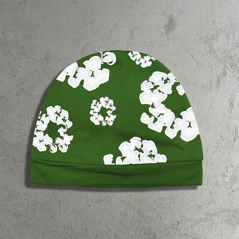 Lenox - Unisex Popcorn-Print Double-Layer Pullover Beanie