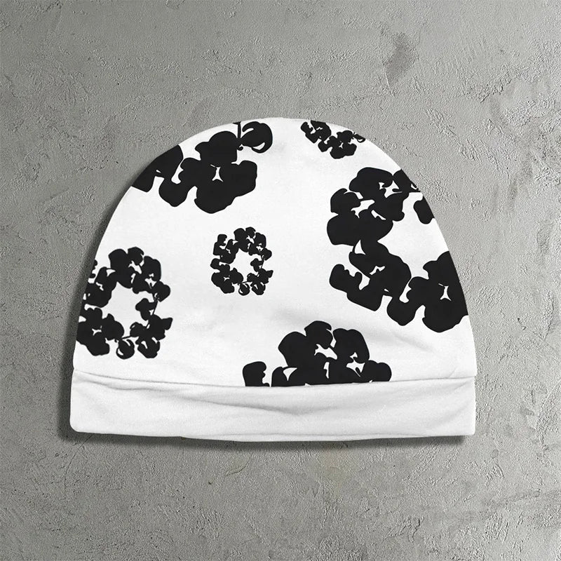 Lenox - Unisex Popcorn-Print Double-Layer Pullover Beanie