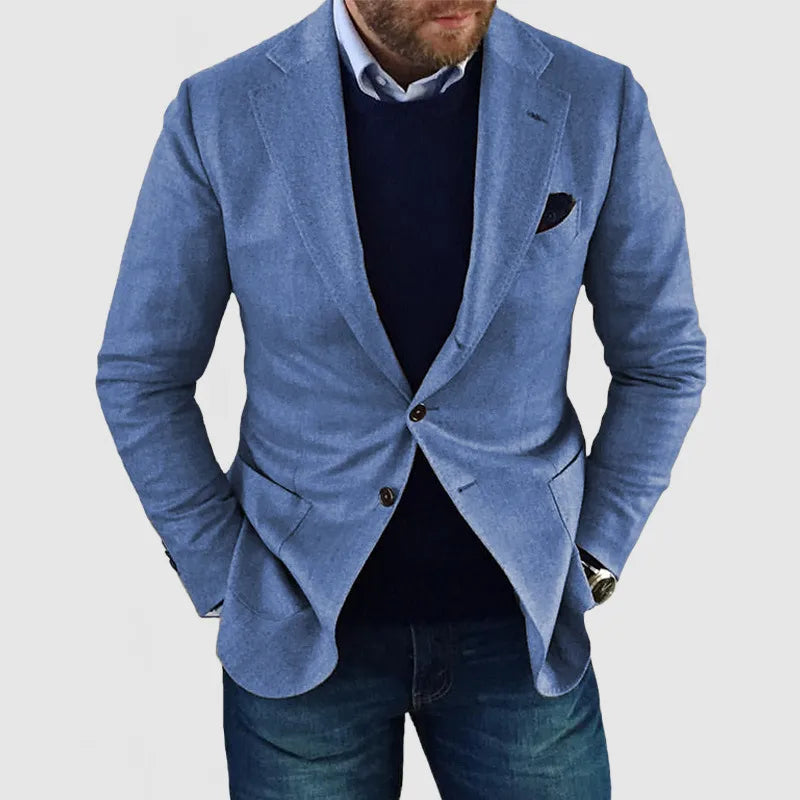 Leopold - Men's Two-Button Tailored Blazer with Notch Lapels