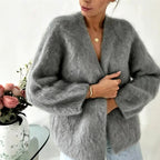 Lis - Women’s Fuzzy Relaxed Fit Cardigan 6