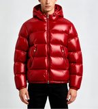 Logan – Men’s Glossy Hooded Puffer Jacket