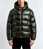 Logan – Men’s Glossy Hooded Puffer Jacket