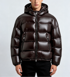 Logan – Men’s Glossy Hooded Puffer Jacket