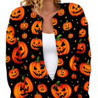 Mara - Women's Halloween Printed Long Sleeve Cardigan 4
