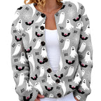 Mara - Women's Halloween Printed Long Sleeve Cardigan 5
