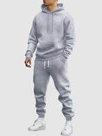 Marcello - Men's Drawstring Hoodie Jogger Two-Piece Set