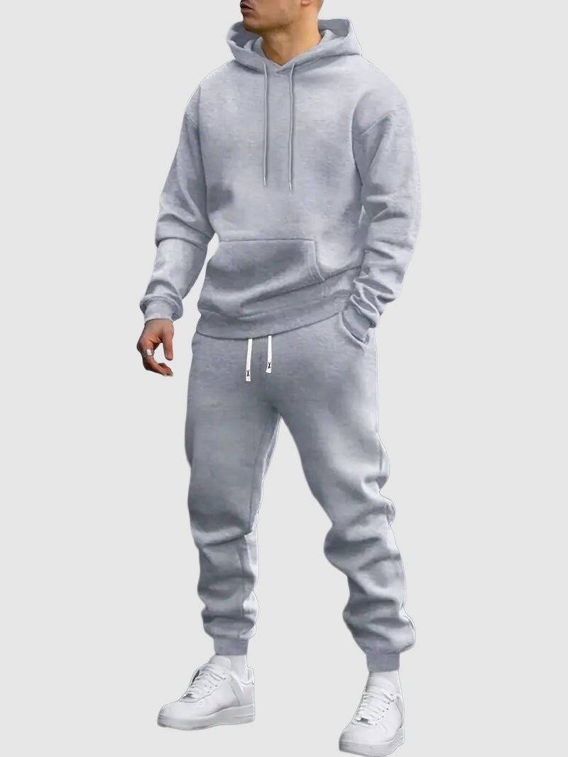 Marcello - Men's Drawstring Hoodie Jogger Two-Piece Set