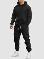 Marcello - Men's Drawstring Hoodie Jogger Two-Piece Set