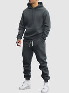 Marcello - Men's Drawstring Hoodie Jogger Two-Piece Set