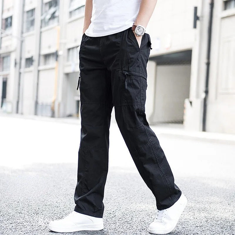 Marcus - Men's Multi-Pocket Cargo Pants with Tapered Leg
