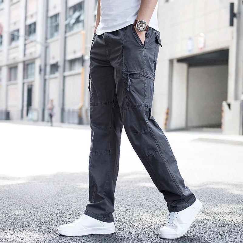 Marcus - Men's Multi-Pocket Cargo Pants with Tapered Leg