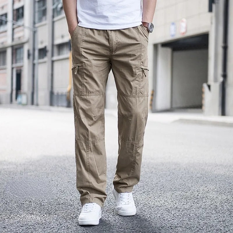 Marcus - Men's Multi-Pocket Cargo Pants with Tapered Leg
