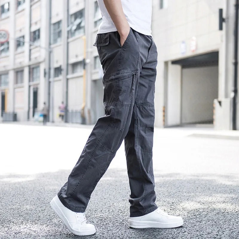 Marcus - Men's Multi-Pocket Cargo Pants with Tapered Leg