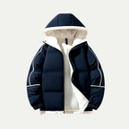 Marcus - Men's Quilted Puffer Jacket with Drawstring Hood