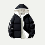 Marcus - Men's Quilted Puffer Jacket with Drawstring Hood