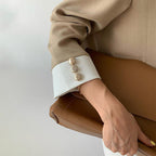 Marguerite - Women's Collarless Blazer & Pleated Straight Leg Trouser Set