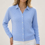 Marguerite - Women's Ribbed Button-Front Cardigan