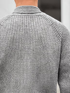Mark - Men's Button-Front Ribbed Knit Cardigan