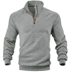 Mark -Men's Quarter Zip Elbow Patch Pullover 10