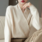 Marlene - Women's Wrap V-Neck Knit Top