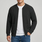 Matthias - Men's Ribbed Zip Cardigan