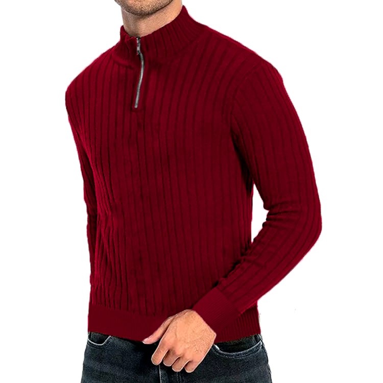 Maxwell - Men's Quarter-Zip Cable Knit Sweater 3