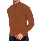 Maxwell - Men's Quarter-Zip Cable Knit Sweater 4