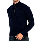 Maxwell - Men's Quarter-Zip Cable Knit Sweater 5