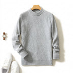 Michael - Men's Diamond-Textured Cashmere Crewneck Sweater