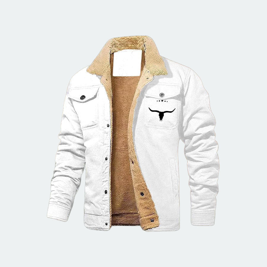 Reeves - Men's Sherpa Collar Snap Front Jacket 6