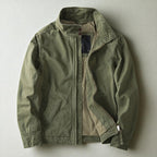 Nash - Men's Zip-Front Utility Jacket with Structured Collar