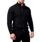 Nicolas - Men's Textured Knit Full-Zip Cardigan 2