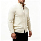 Nicolas - Men's Textured Knit Full-Zip Cardigan 3