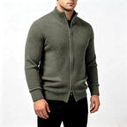 Nicolas - Men's Textured Knit Full-Zip Cardigan 4