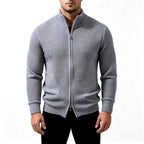 Nicolas - Men's Textured Knit Full-Zip Cardigan 5