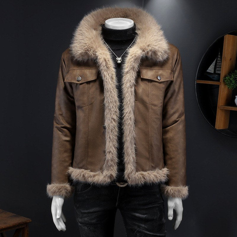 Nikolai - Men’s Faux Fur Collar Winter Jacket 2