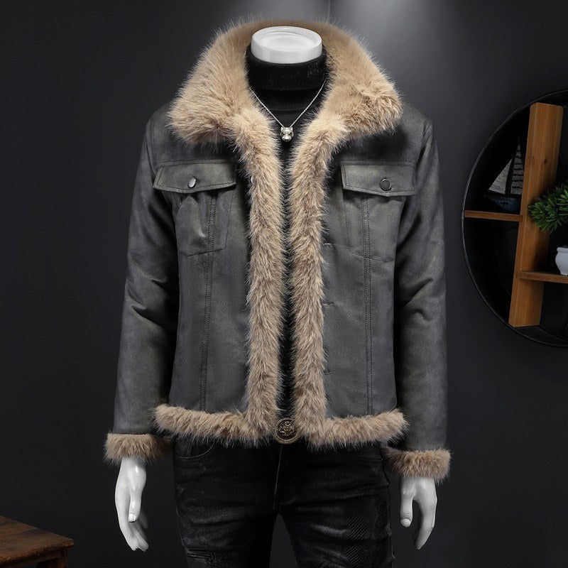 Nikolai - Men’s Faux Fur Collar Winter Jacket 3