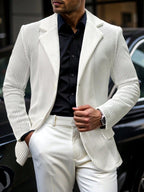 Nolan - Men's Breathable Open-Weave Single-Breasted Blazer 2