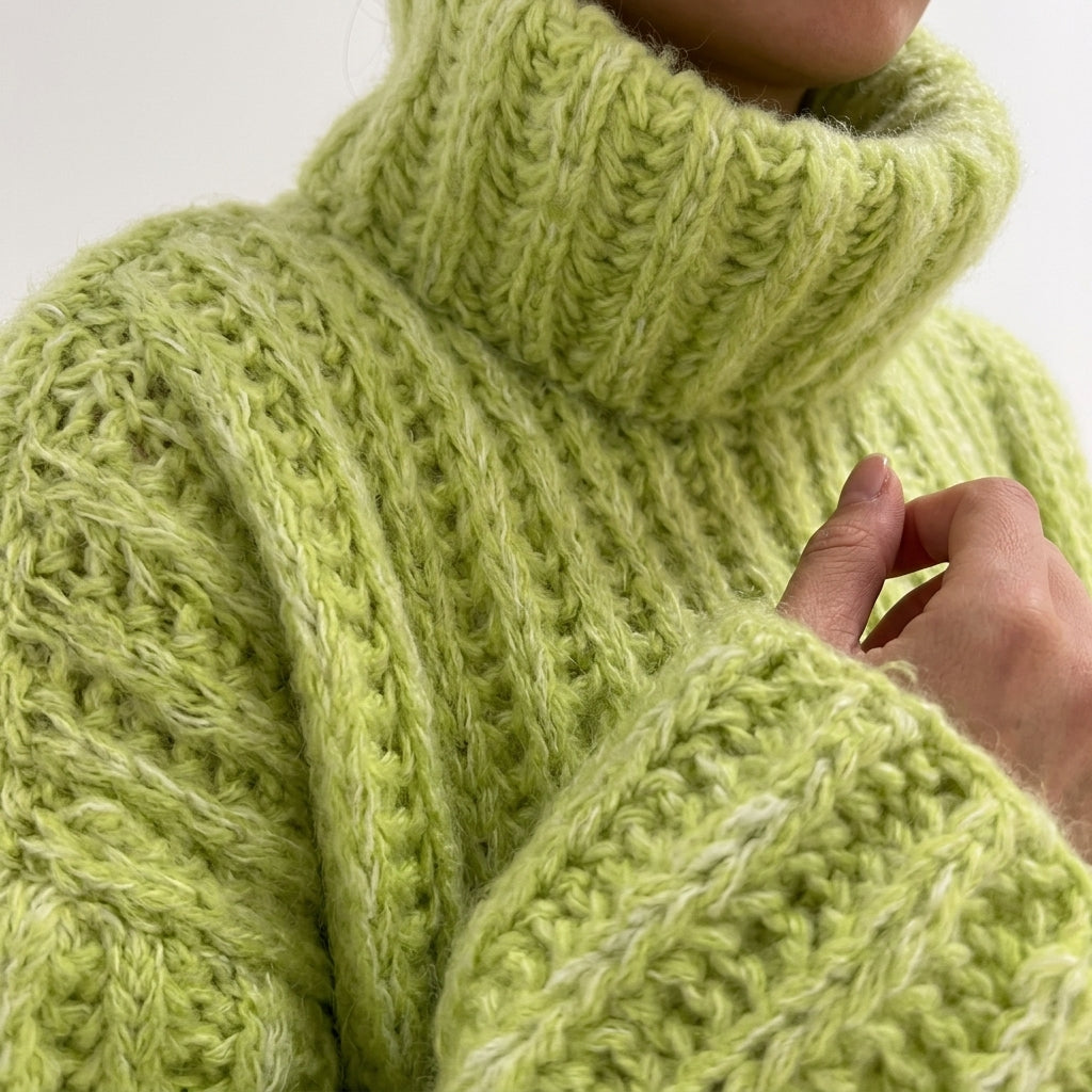 Nora - Women's Chunky Ribbed Turtleneck Sweater